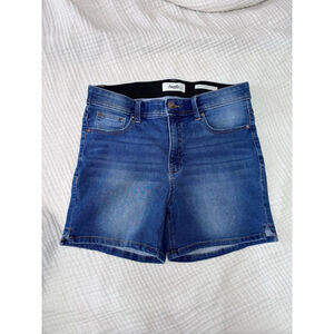 Women's Angels Blue Denim Signature Midi Jean Shorts Size 10